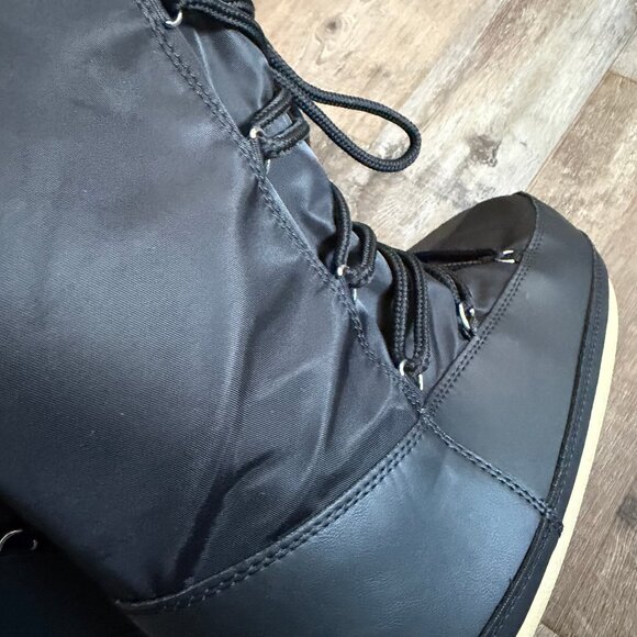 Women's Buffy Winter Boots - Wild Fable Black 10 - Picture 10 of 11